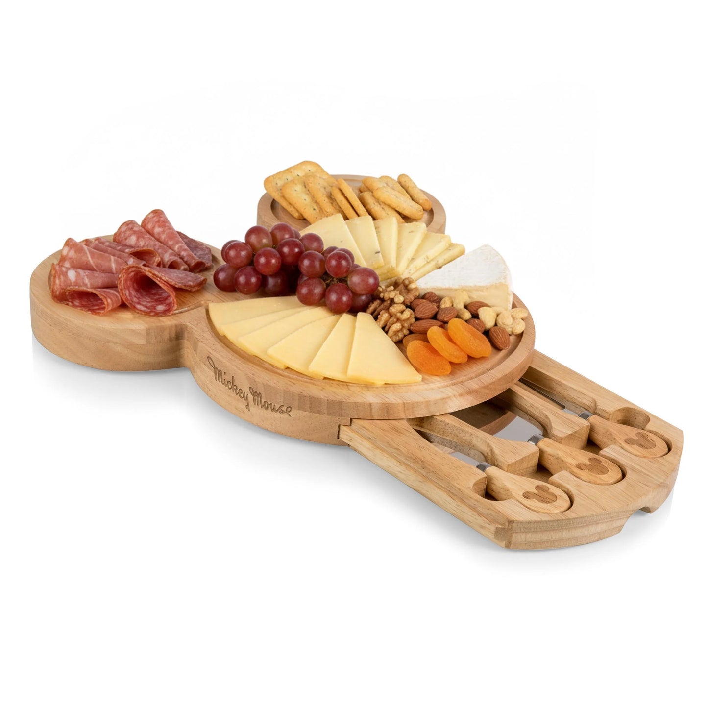 Mickey Mouse - Head Shaped Cheese Board with Tools by Picnic Time