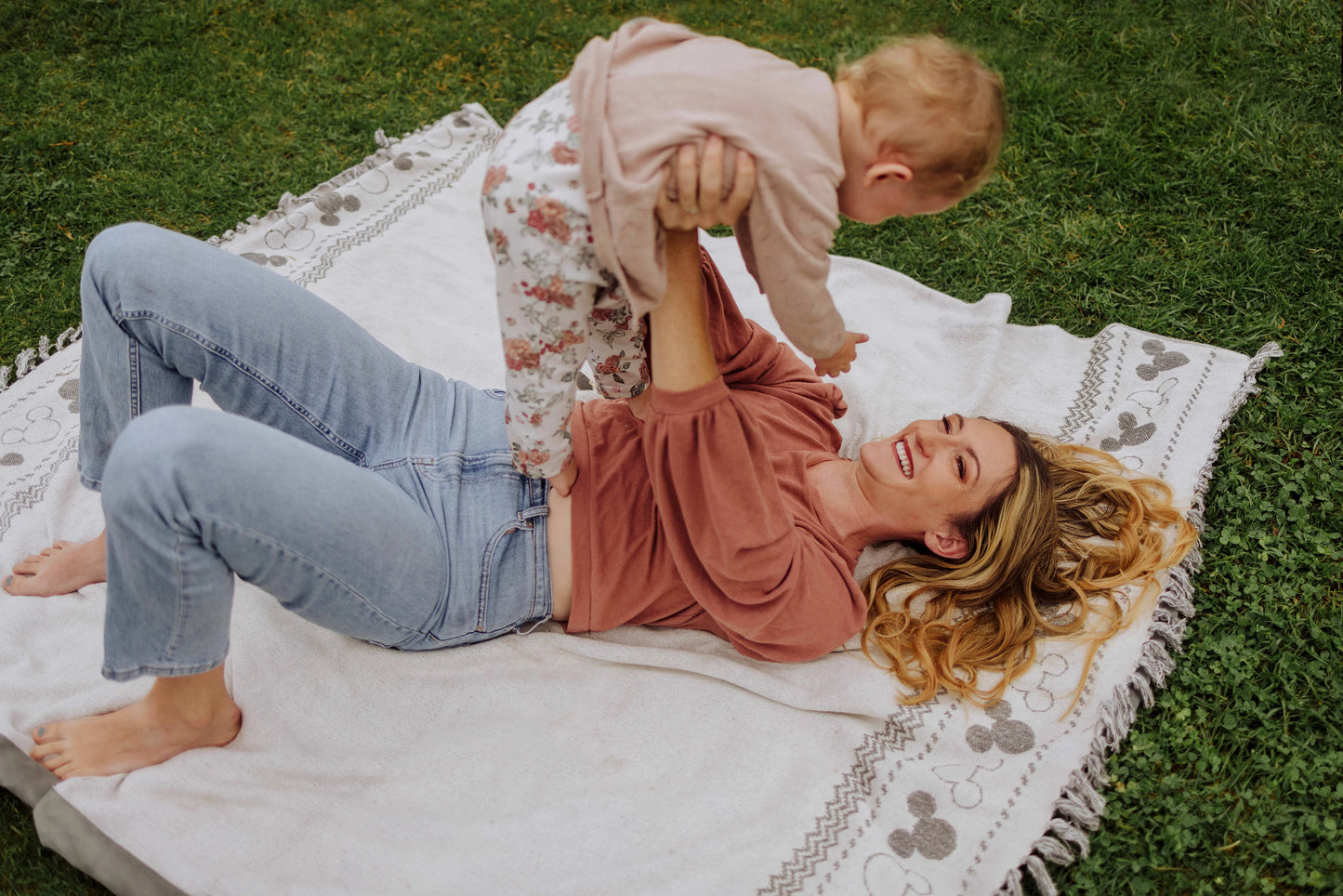 Mickey Mouse - Farmhouse Picnic Blanket