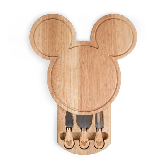 Mickey Mouse - Head Shaped Cheese Board with Tools by Picnic Time