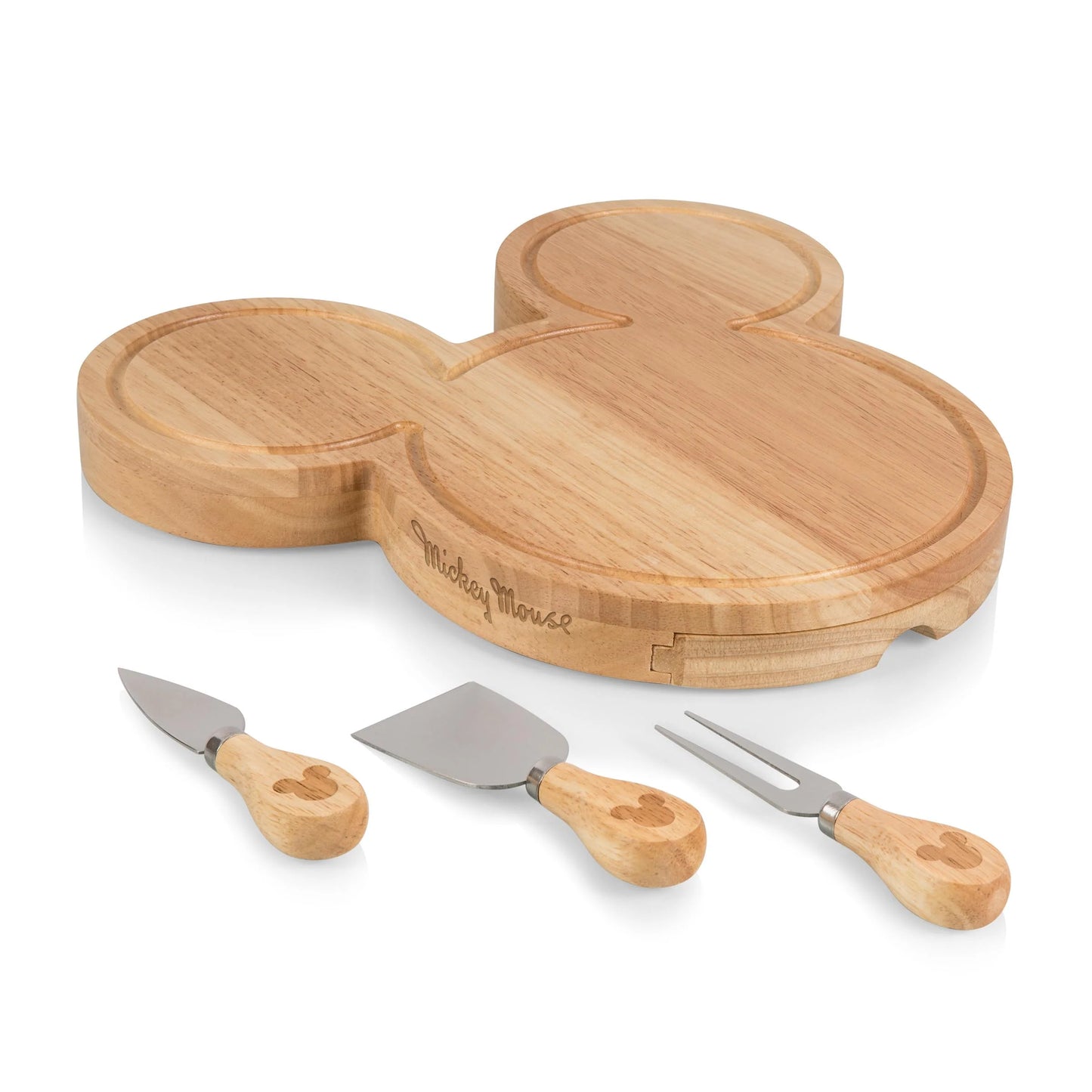 Mickey Mouse - Head Shaped Cheese Board with Tools by Picnic Time